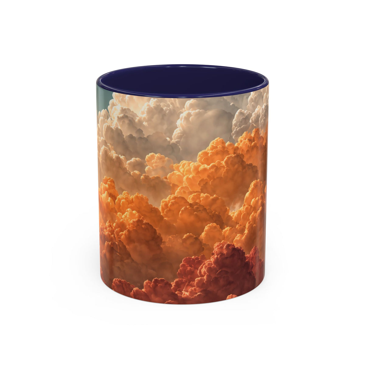 Sunset Clouds Accent Coffee Mug | Cloudscape Ceramic Mug