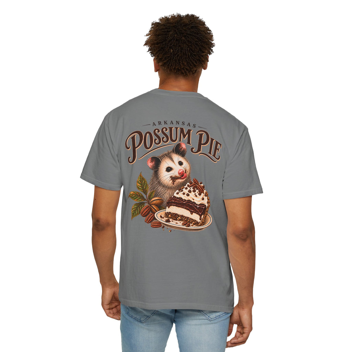 Arkansas Possum Pie Shirt, Funny Southern Food Tee, Cute Opossum Comfort Colors Shirt, Vintage Pie Lover Gift, Front Back Graphic Tee