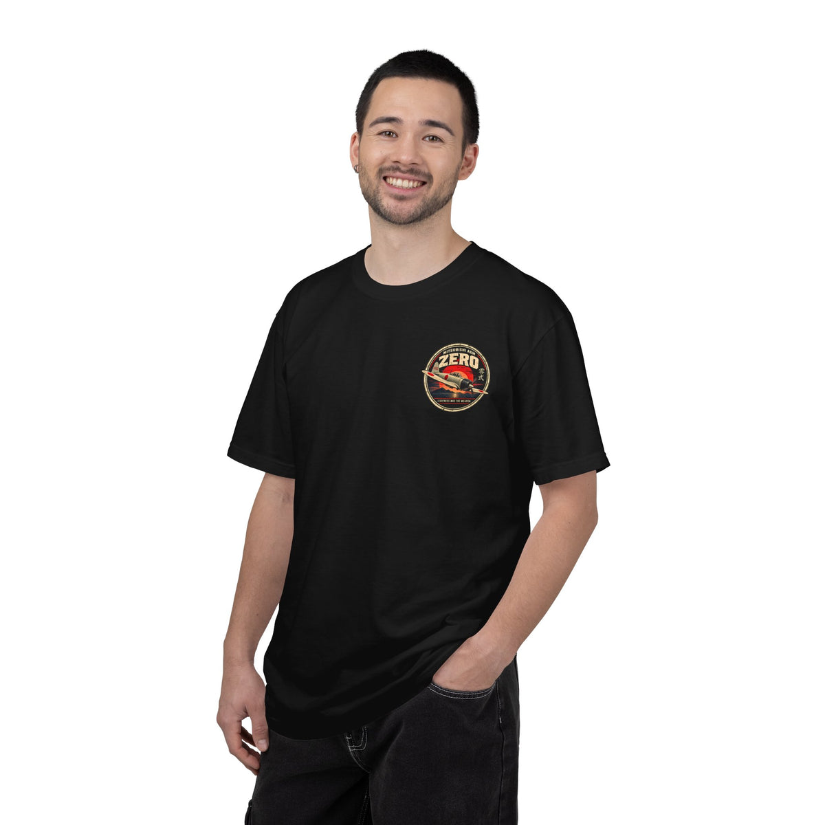 Mitsubishi A6M Zero Vintage Warplane T-shirt | Japanese Fighter Aircraft
