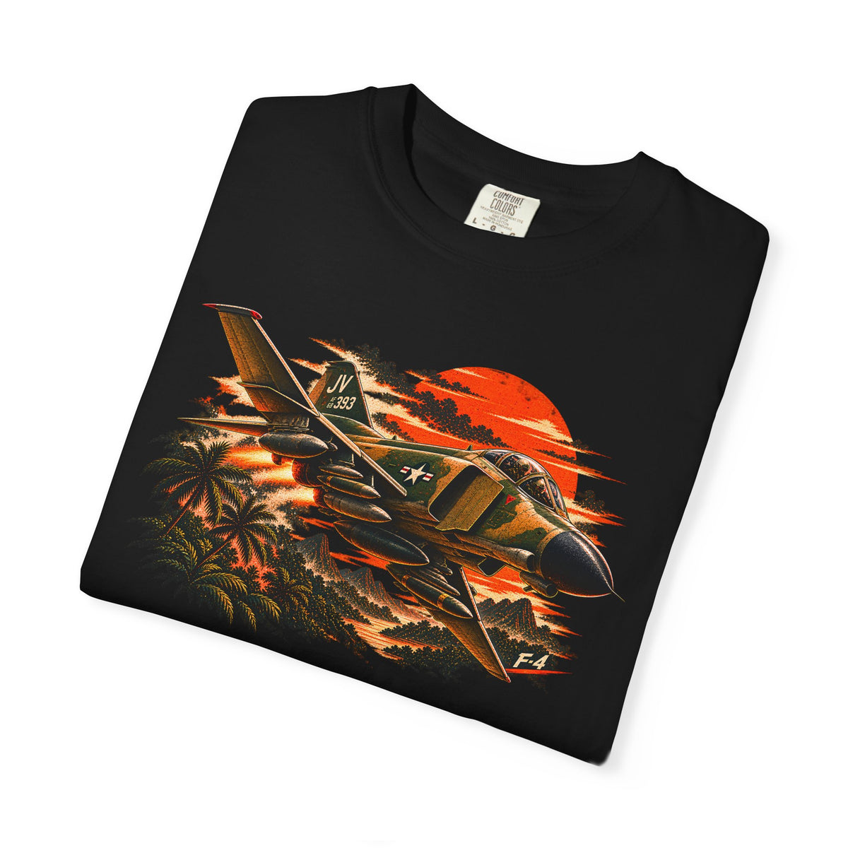 F-4 Phantom II Shirt, Vintage Military Aviation Tee, Vietnam Era Fighter Jet Graphic, Air Force Comfort Colors Gift