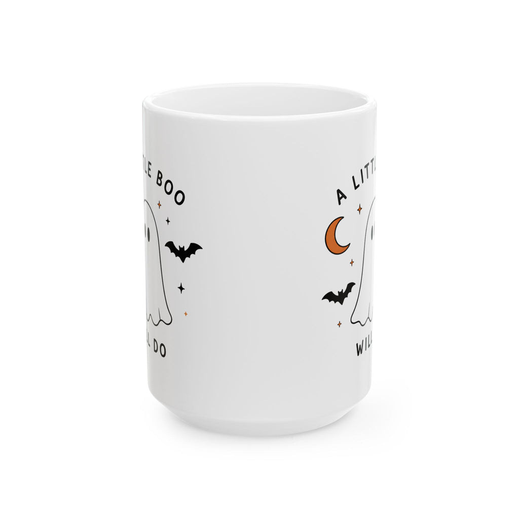 A Little Boo Will Do Mug | Cute Ghost Halloween Ceramic Mug