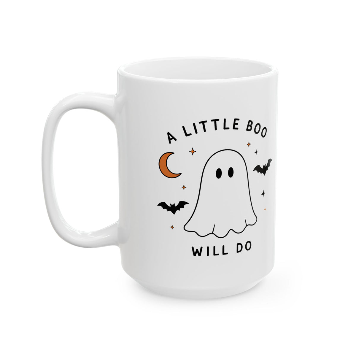 A Little Boo Will Do Mug | Cute Ghost Halloween Ceramic Mug
