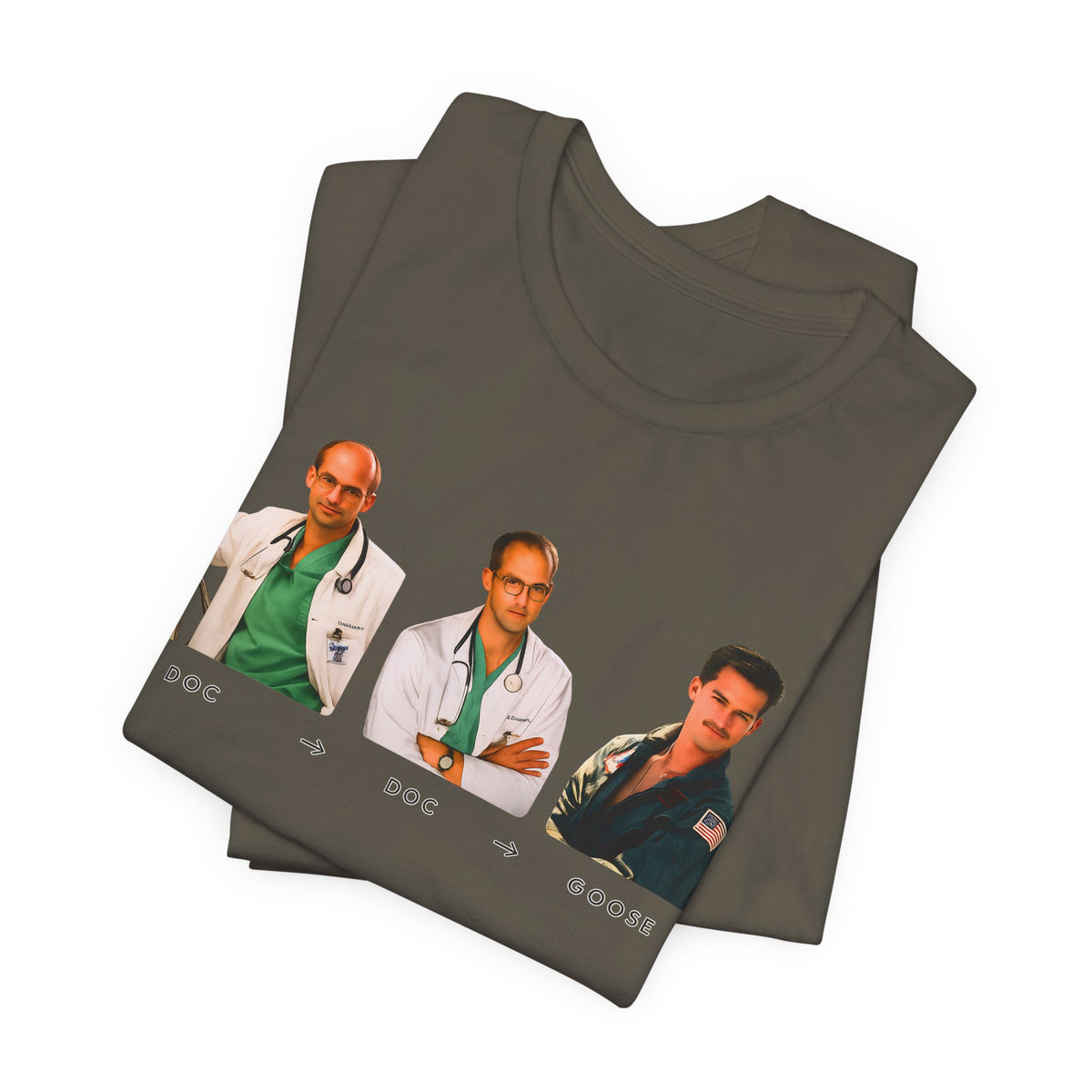Doc Doc Goose Shirt, Anthony Edwards Parody Tee, ER Top Gun Mashup Shirt, 90s TV Movie Humor Tee, Funny Retro Pilot Doctor Shirt