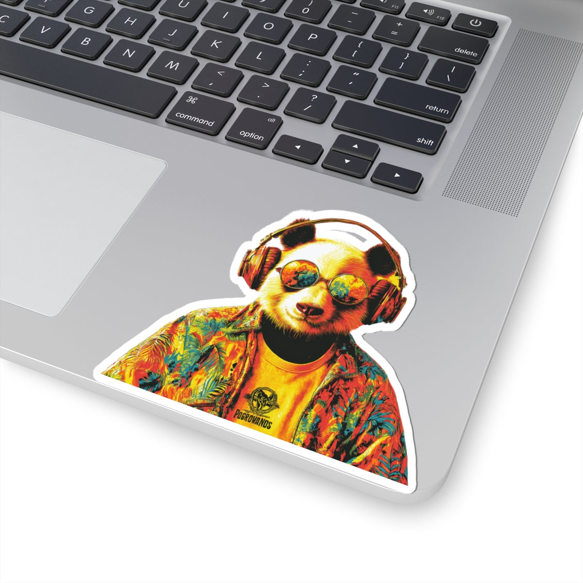 Cool Panda with Headphones Sticker | Kiss-Cut Vinyl Laptop Decal