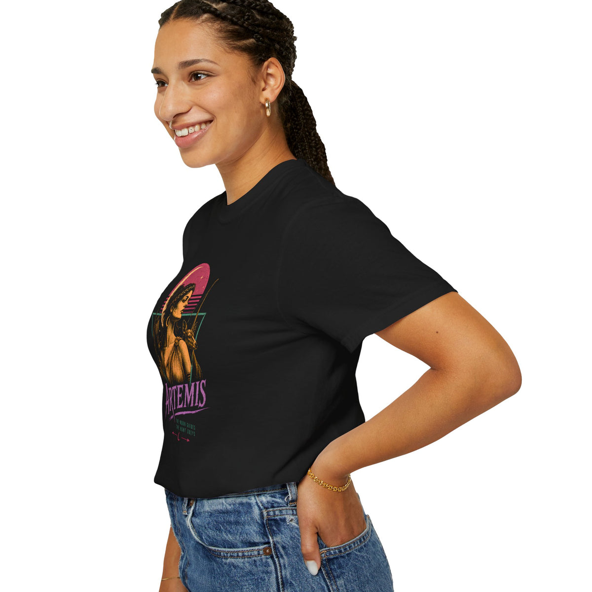 Artemis Greek Mythology Shirt, Goddess of the Hunt Tee, Moon Goddess Graphic, Dark Academia, Comfort Colors 1717
