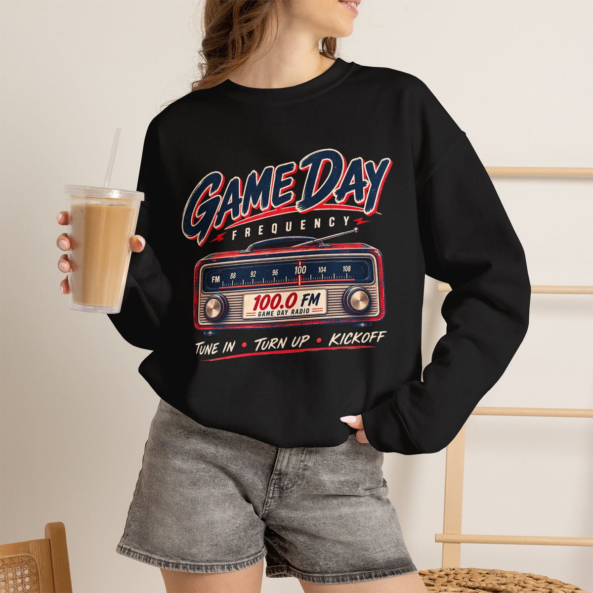 Game Day Sweatshirt, Vintage Football Sweatshirt, Game Day Frequency Shirt, Retro Football Radio Crewneck, Football Season Gift