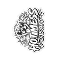 Hotmess on Board Sticker | Kiss-Cut Vinyl Decal, Dog with Sunglasses