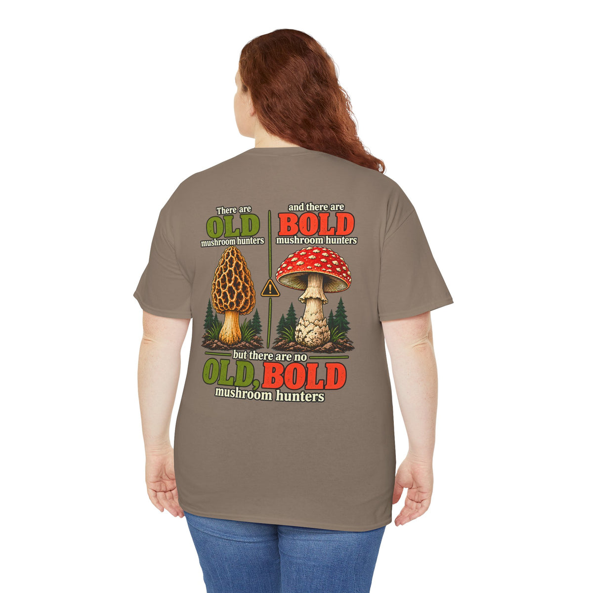 Funny Mushroom Hunting Shirt, Morel Forager Gift, Mycology Lover Tee, Fungi Foraging Outdoor Graphic T-Shirt