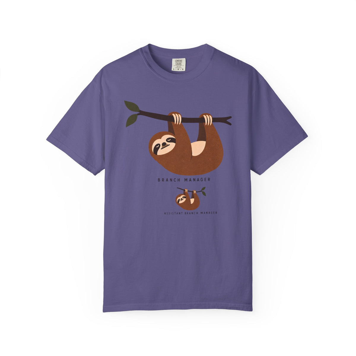 Funny Sloth Shirt, Branch Manager T-Shirt, Assistant Branch Manager Tee, Sloth Lover Gift, Funny Office Shirt, Comfort Colors Tee