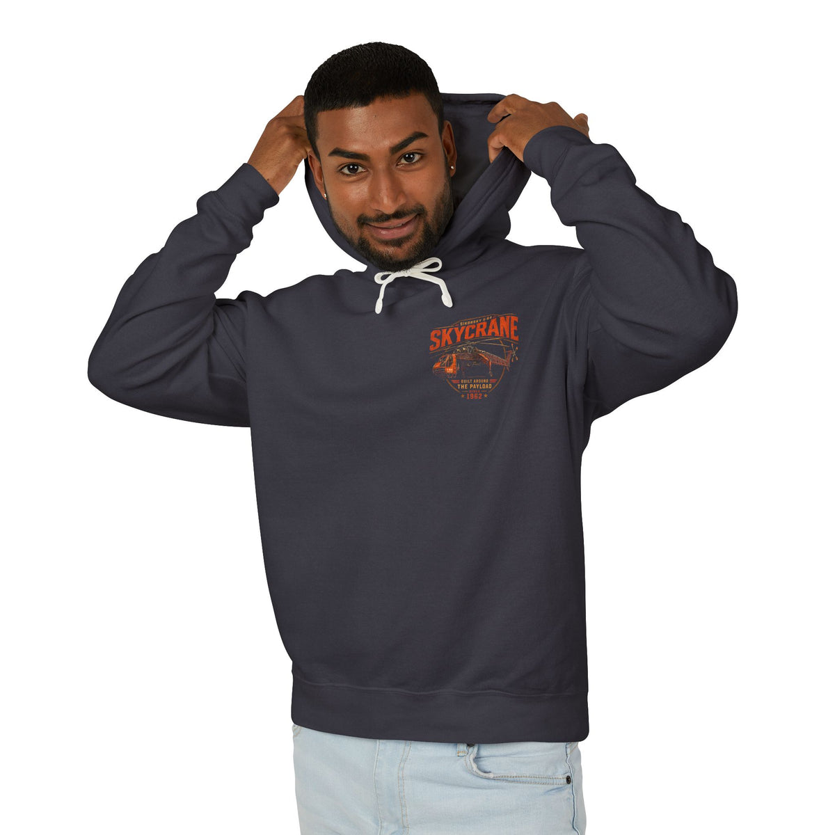 Sikorsky S-64 Skycrane Hoodie, Helicopter Hoodie, Aviation Gift, Heavy Lift Helicopter Sweatshirt, 100% Cotton Hoodie