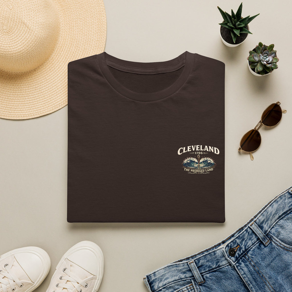 Cleveland Ohio Shirt | Moses Cleaveland 1796 Tee | Cleveland History Shirt | Lake Erie Travel Poster Tee | Comfort Colors 1717 Gift