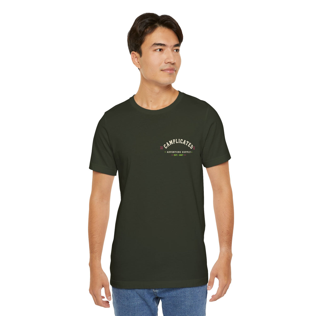 Camplicated Outdoors, Adventure Supply Shirt, Camping, Comfort Colors, Funny Camper Gift, Hiking, Tent Life, Outdoor Lover Tee