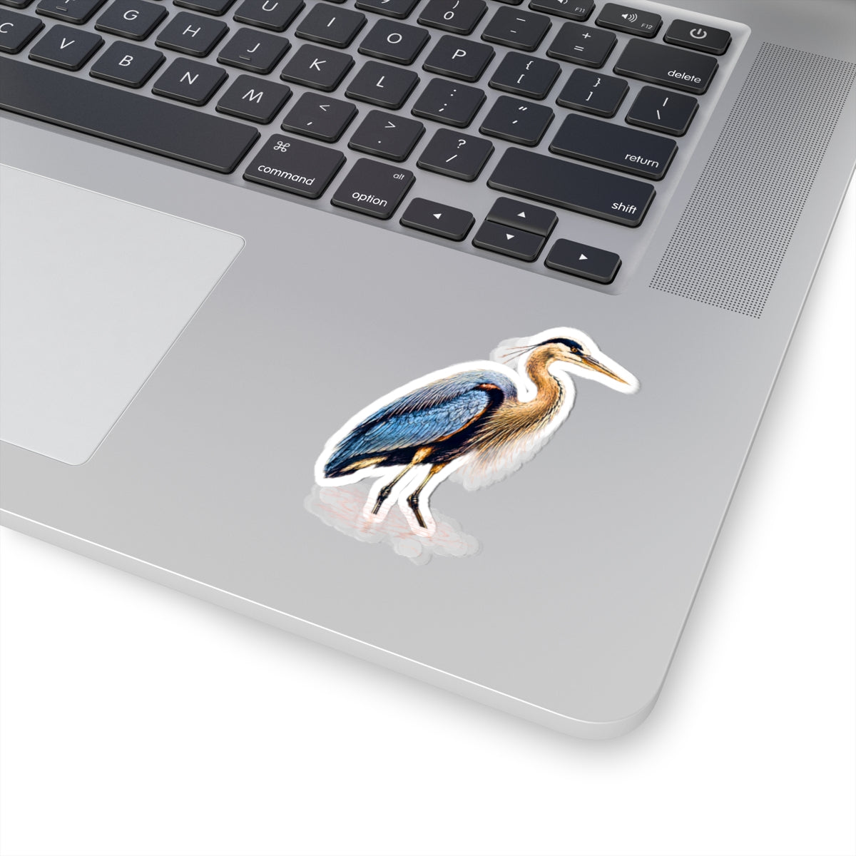 Blue Heron Sticker | Kiss-Cut Watercolor Bird Decal