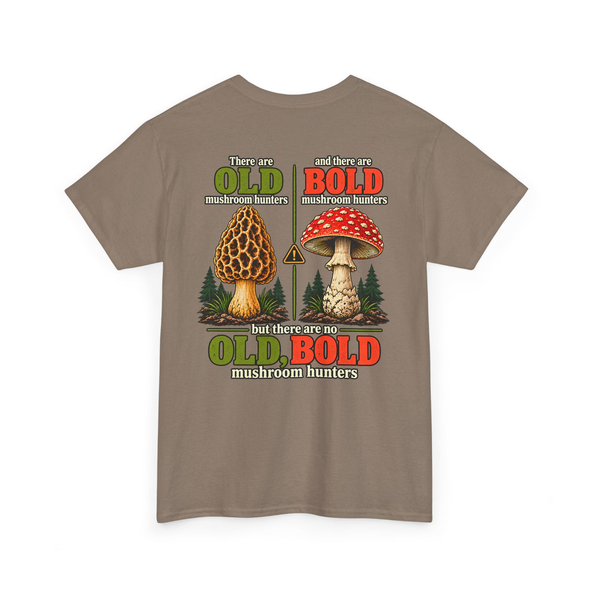 Funny Mushroom Hunting Shirt, Morel Forager Gift, Mycology Lover Tee, Fungi Foraging Outdoor Graphic T-Shirt
