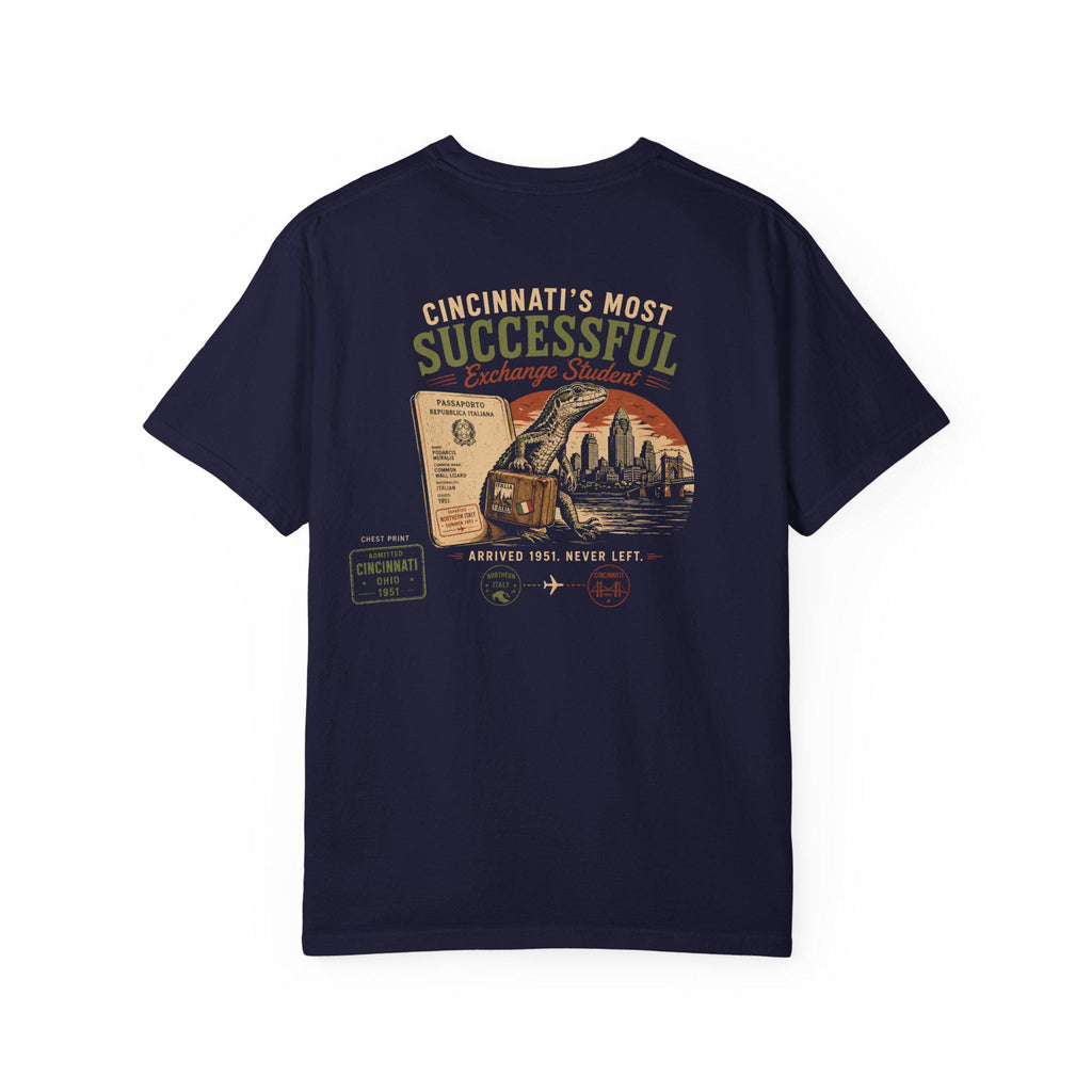 Cincinnati Exchange Student Common Wall Lizard Tee, Vintage Ohio Wildlife Shirt