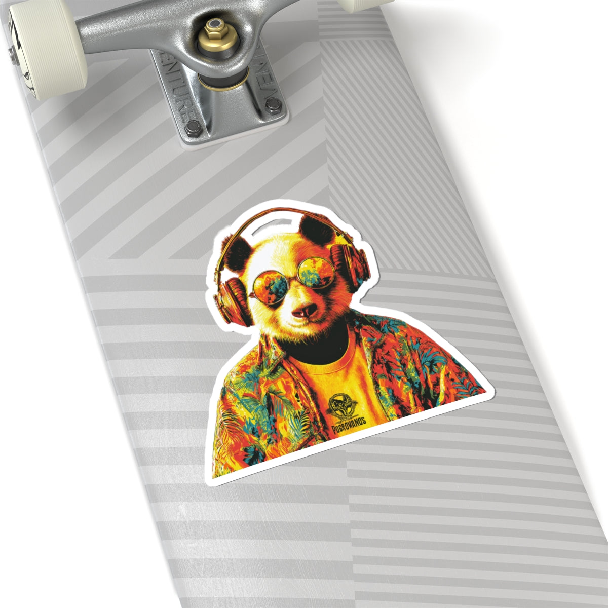 Cool Panda with Headphones Sticker | Kiss-Cut Vinyl Laptop Decal