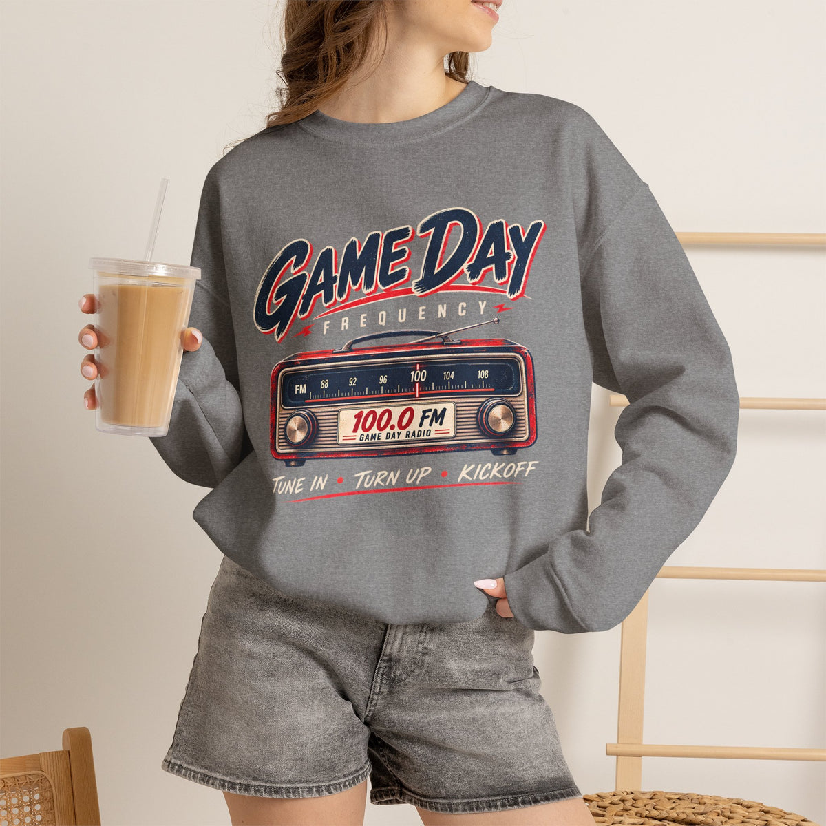 Game Day Sweatshirt, Vintage Football Sweatshirt, Game Day Frequency Shirt, Retro Football Radio Crewneck, Football Season Gift