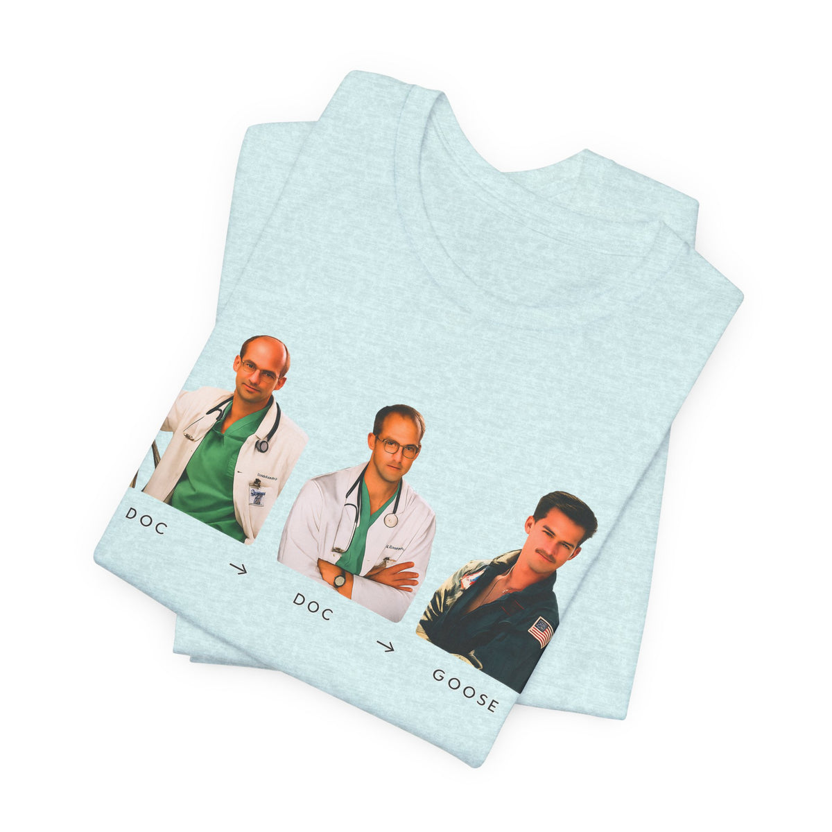 Doc Doc Goose Shirt, Anthony Edwards Parody Tee, ER Top Gun Mashup Shirt, 90s TV Movie Humor Tee, Funny Retro Pilot Doctor Shirt