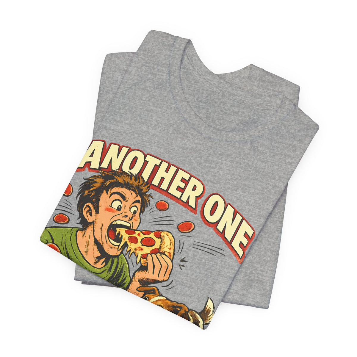 Another One Bites The Crust Shirt, Funny Pizza Dog Tee, Retro Pizza Lover Gift, Funny Dog Owner Shirt, Vintage Comic Graphic Tee