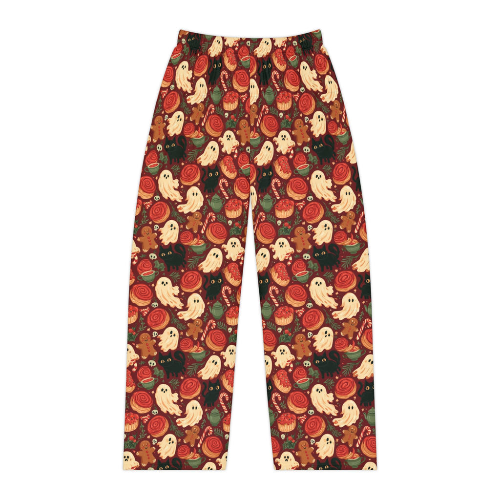 Haunted Christmas Bakery Pajama Pants | Ghosts Black Cats