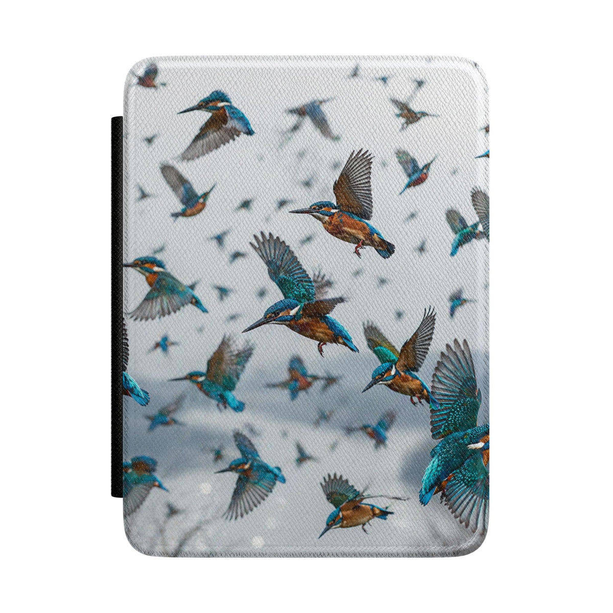 Kingfisher Birds Kindle Case Flying Bird Pattern, Nature Reader Cover
