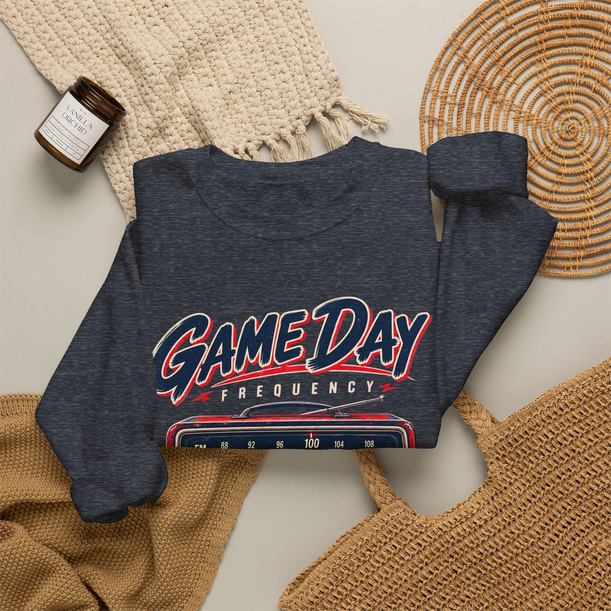 Game Day Sweatshirt, Vintage Football Sweatshirt, Game Day Frequency Shirt, Retro Football Radio Crewneck, Football Season Gift