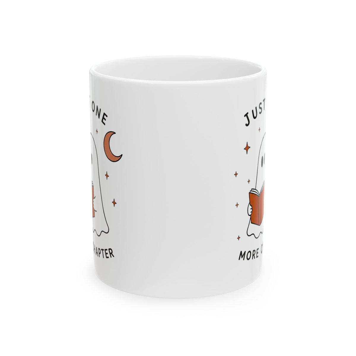Cute Ghost Reading Mug | Just One More Chapter Ceramic Mug