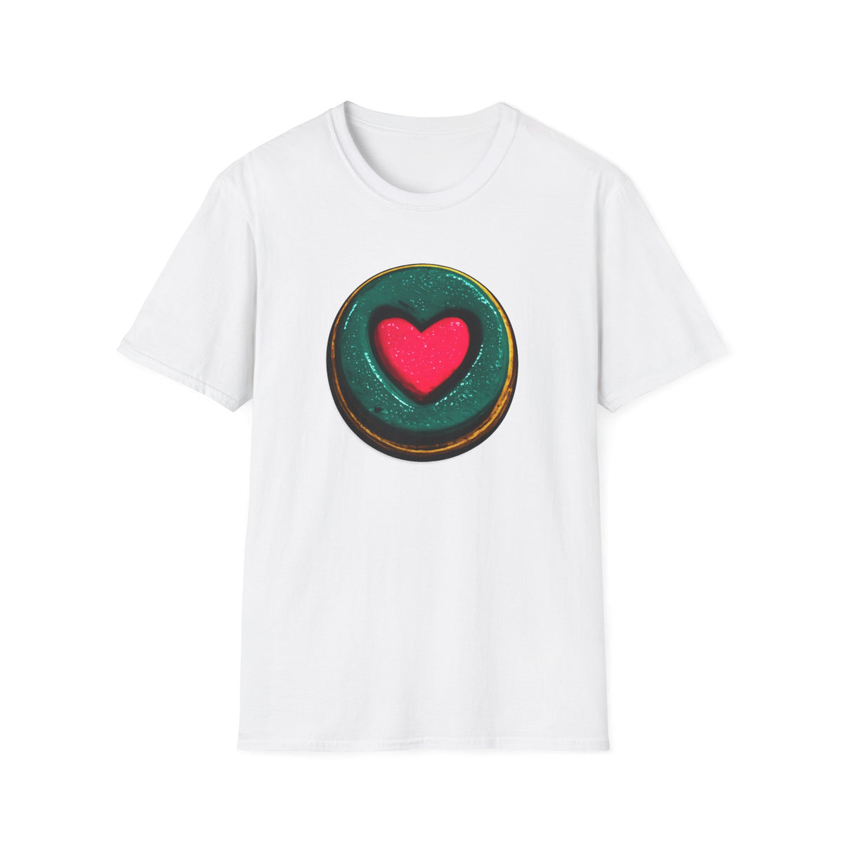 Heart O Shirt, Minimal Heart Graphic Tee, Love Symbol Shirt, Aesthetic Streetwear Tee, Simple Heart Shirt, Colorful Heart Tee