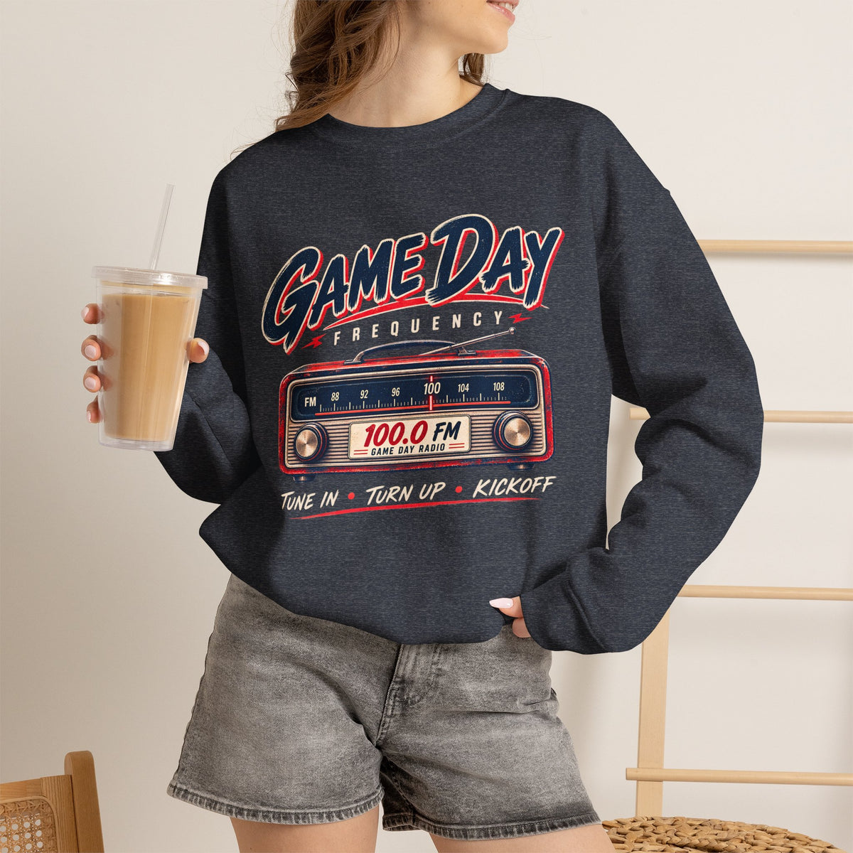 Game Day Sweatshirt, Vintage Football Sweatshirt, Game Day Frequency Shirt, Retro Football Radio Crewneck, Football Season Gift