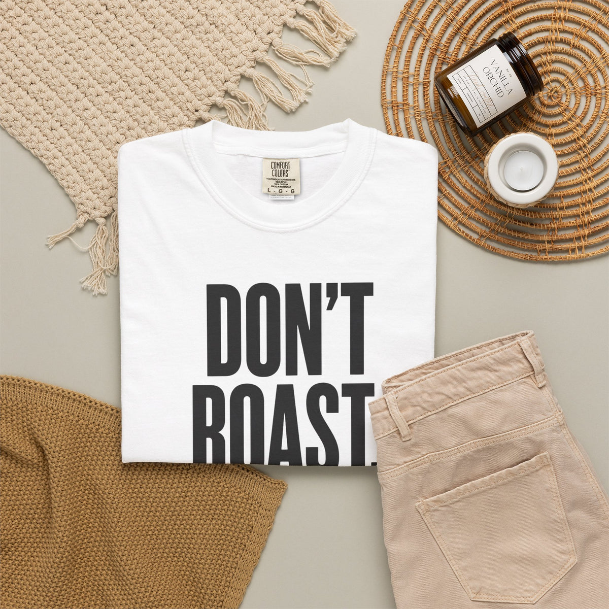 Don't Roast Wear Sunscreen Shirt | Minimalist Summer Graphic Tee | Comfort Colors 1717