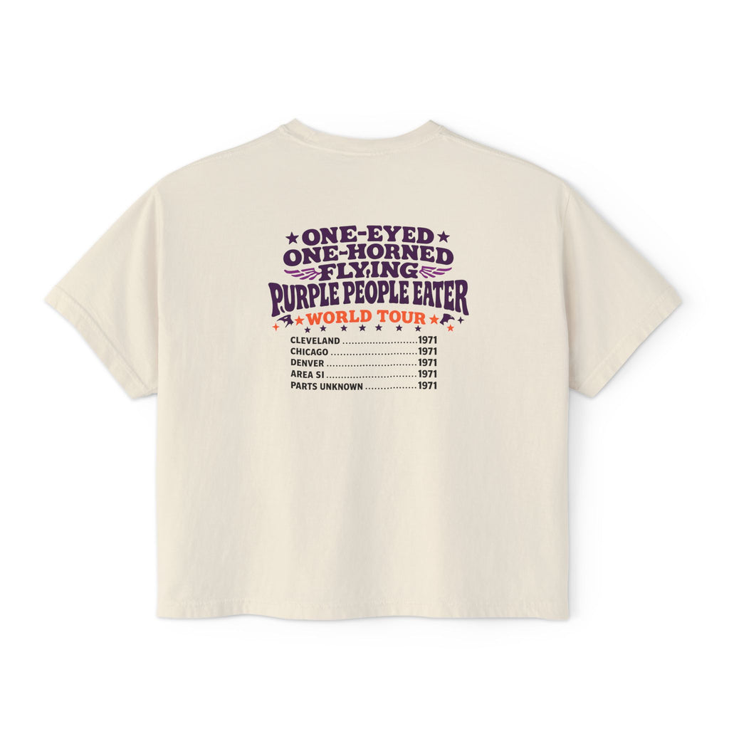 Flying Monster World Tour Shirt | Retro Concert Poster Graphic Tee | Funny Psychedelic Rock Monster T-Shirt