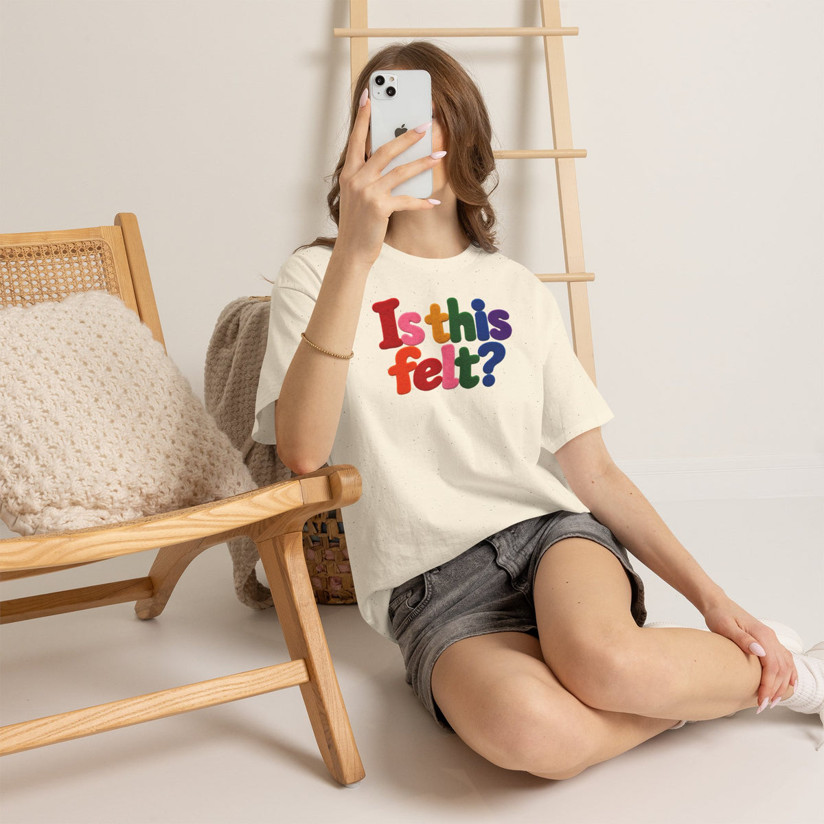 Is This Felt Shirt, Funny Double Entendre Tee, Colorful Felt Lettering, Cheeky Adult Humor T-Shirt, Unisex Heavy Cotton Graphic Tee