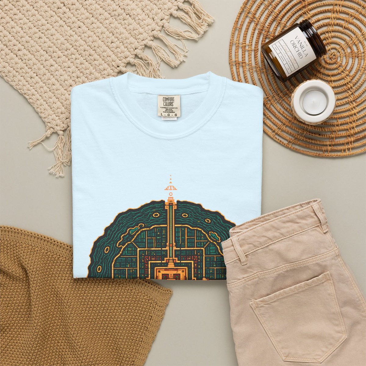 Tenochtitlan 1519 Shirt, Aztec Sacred Geometry Tee, Ancient Mexico Map Shirt, Lake Texcoco Graphic Tee, Anthropology Streetwear