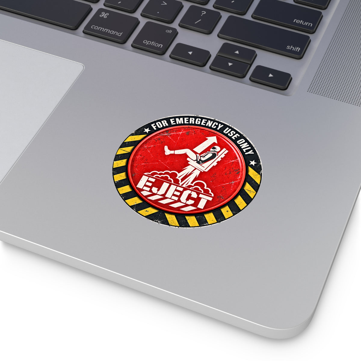 Eject Button Sticker, Funny Aviation Decal, Pilot Gift, Emergency Eject Sticker, Military Aircraft Car Laptop Toolbox Sticker