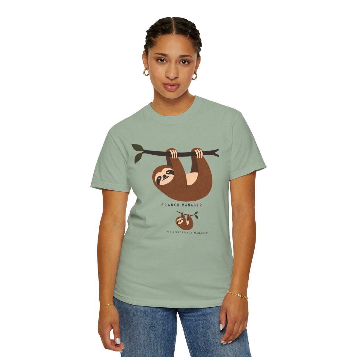 Funny Sloth Shirt, Branch Manager T-Shirt, Assistant Branch Manager Tee, Sloth Lover Gift, Funny Office Shirt, Comfort Colors Tee