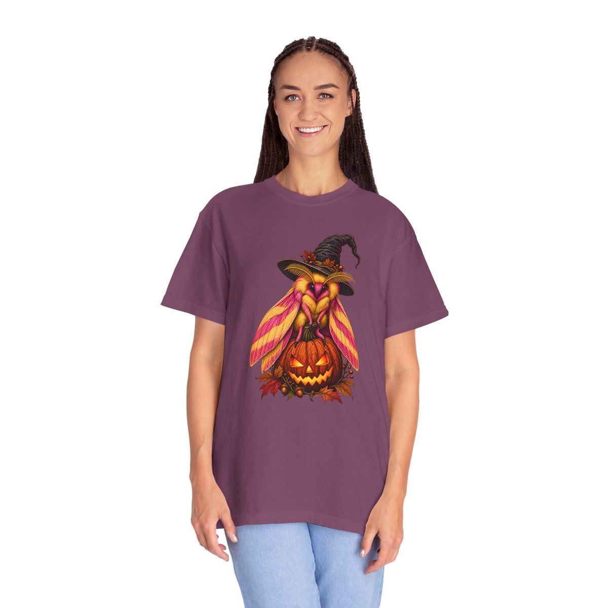 Halloween Moth Shirt, Spooky Moth T Shirt, Witchy Insect Graphic Tee, Vintage Comfort Colors Halloween Shirt