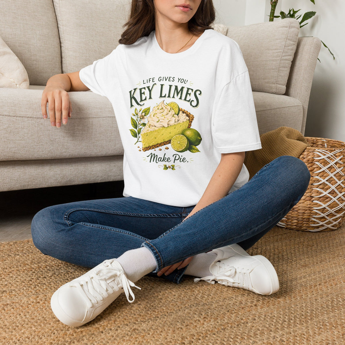 Life Gives You Key Limes T-Shirt | Key Lime Pie Illustration