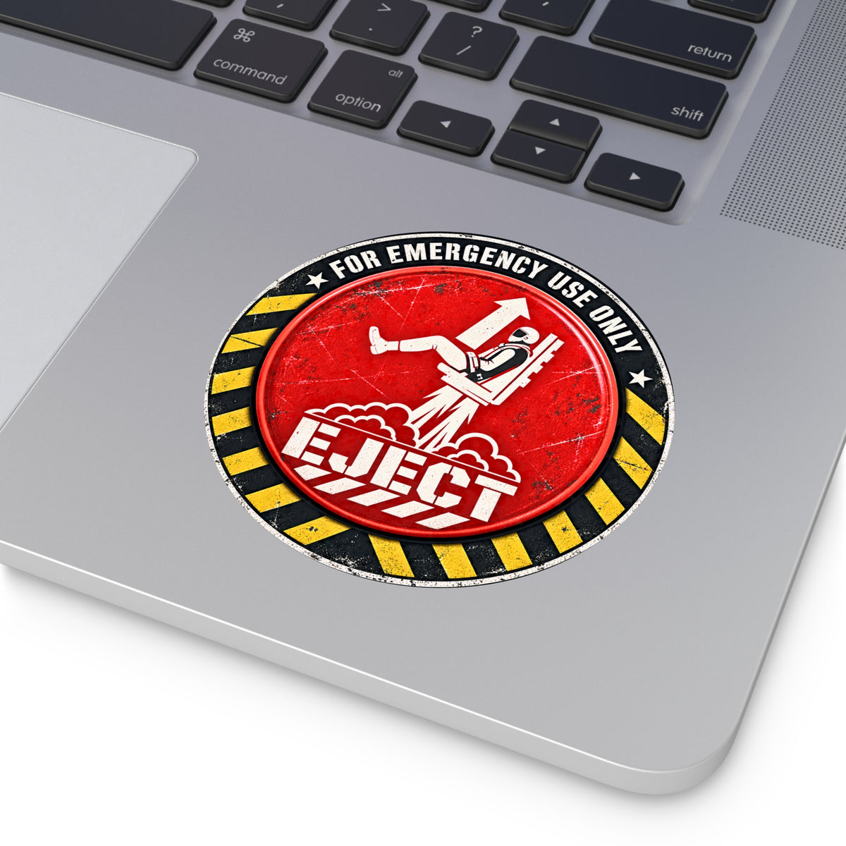 Eject Button Sticker, Funny Aviation Decal, Pilot Gift, Emergency Eject Sticker, Military Aircraft Car Laptop Toolbox Sticker