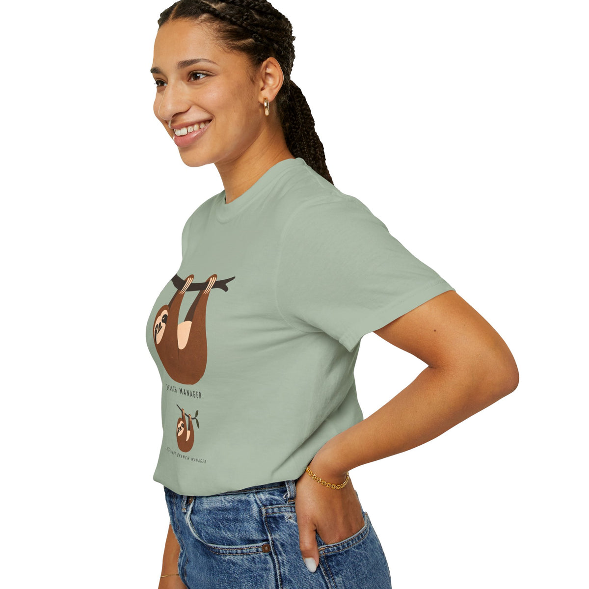 Funny Sloth Shirt, Branch Manager T-Shirt, Assistant Branch Manager Tee, Sloth Lover Gift, Funny Office Shirt, Comfort Colors Tee