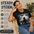 Steady Through The Storm Shirt | Mental Strength Tee | Resilience Graphic | Control in Chaos | Inspirational Shirt