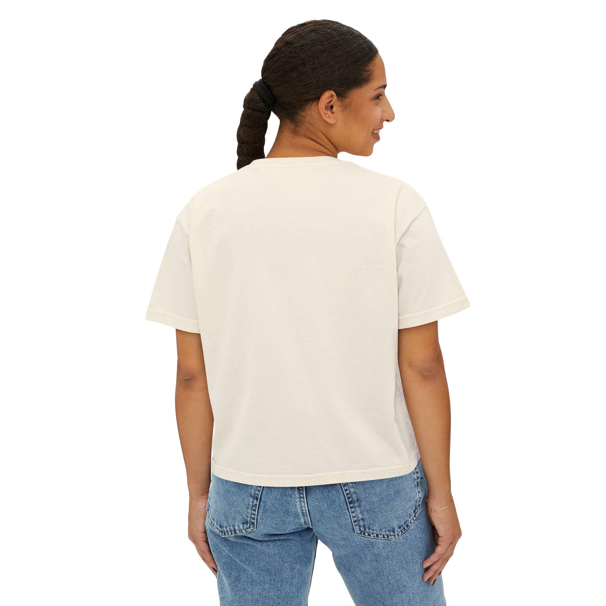 Buckeye Nut Graphic Boxy Tee | Ohio Inspired Nature Shirt, Vintage Script T-Shirt