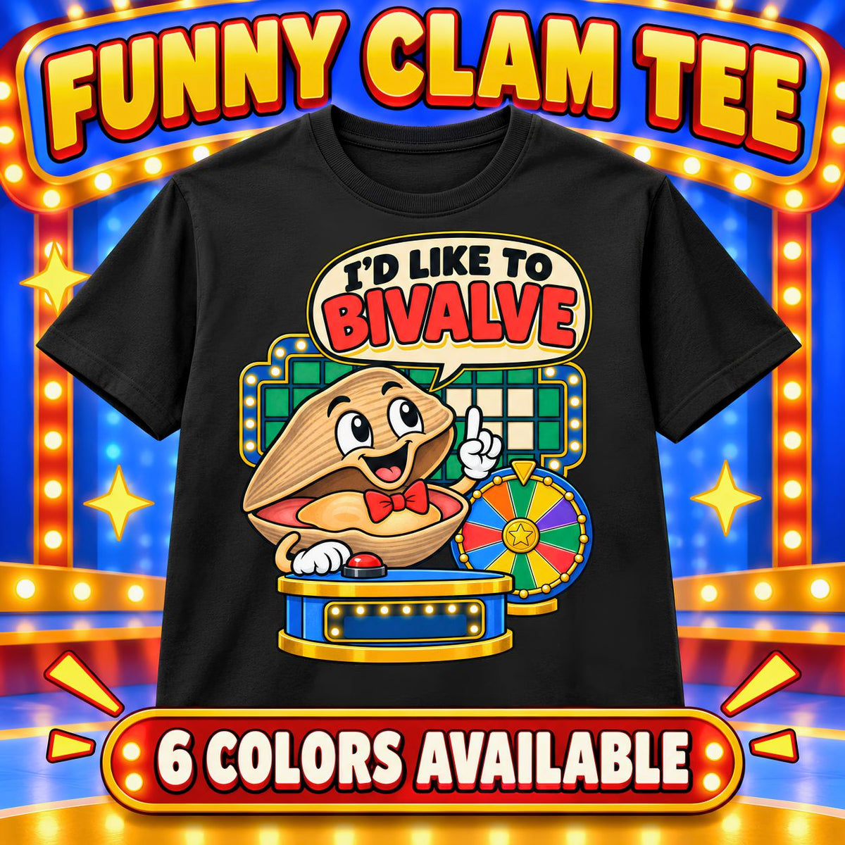 Funny Clam Shirt, Id Like to Bivalve Tee