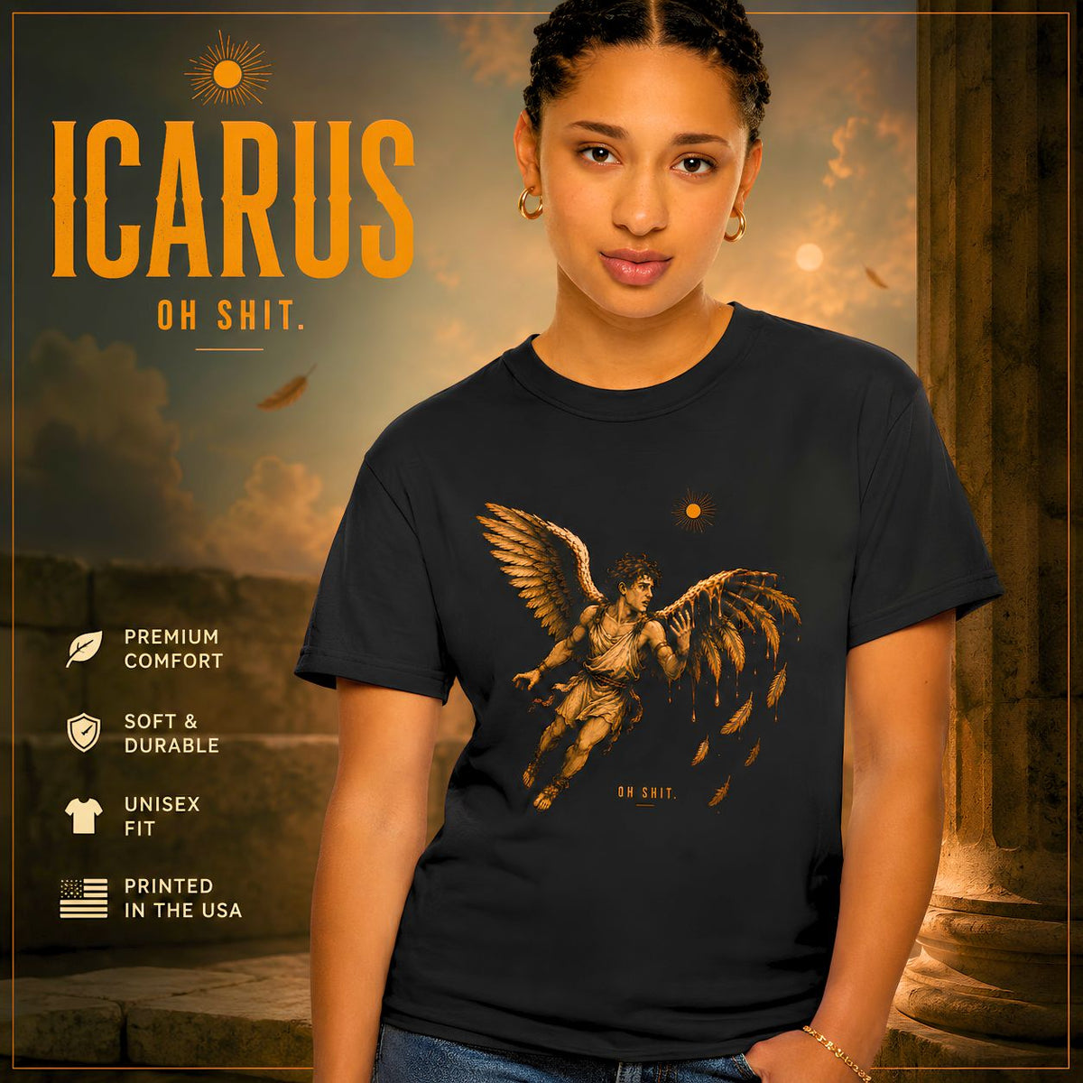 Icarus Shirt Greek Mythology Tee