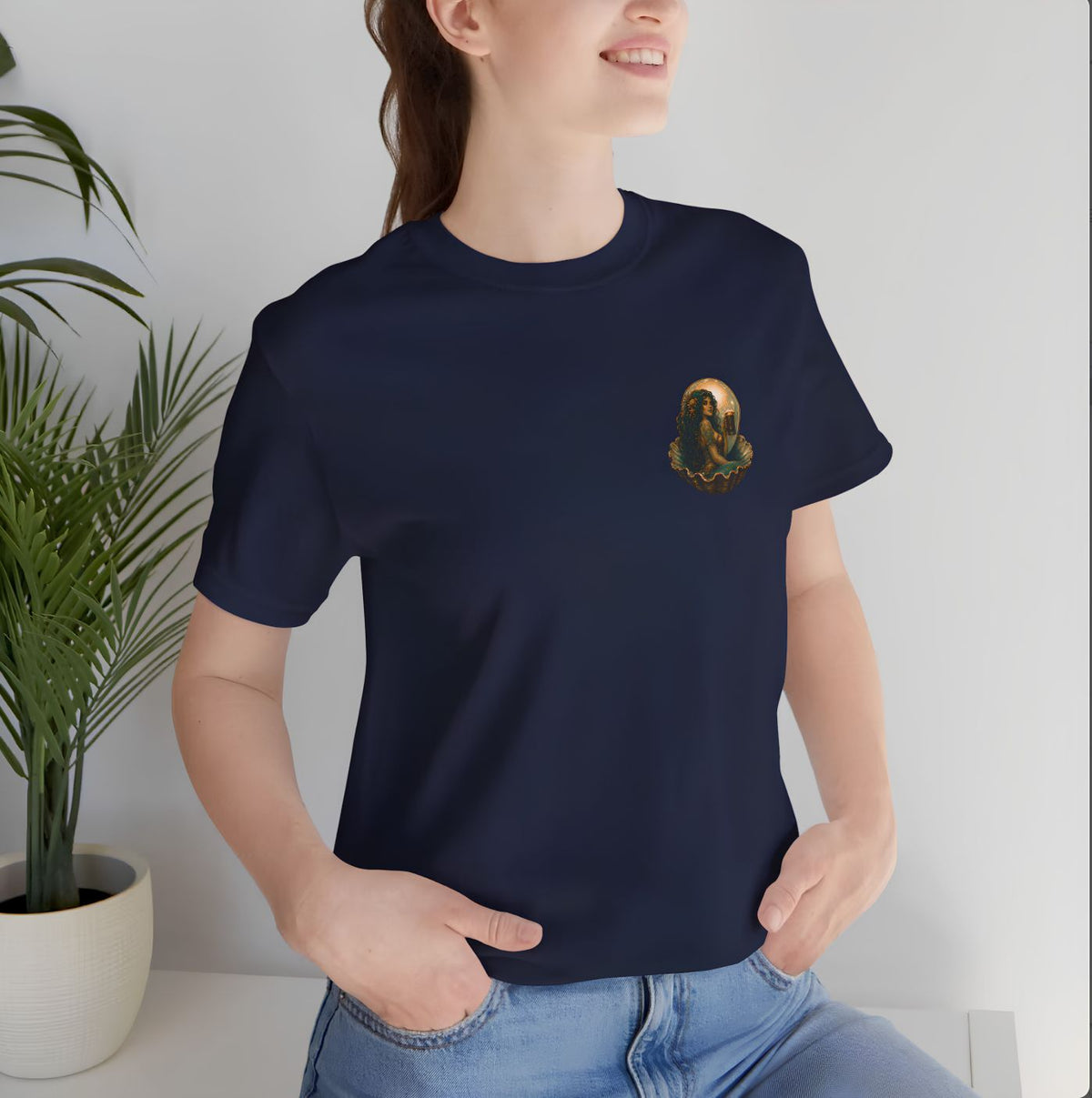 The Murky Pearl Comfort Colors 1717 Tee, Vintage Mermaid Shirt, Nautical Graphic T-Shirt, Coastal Beach Tee, Ocean Lover Gift