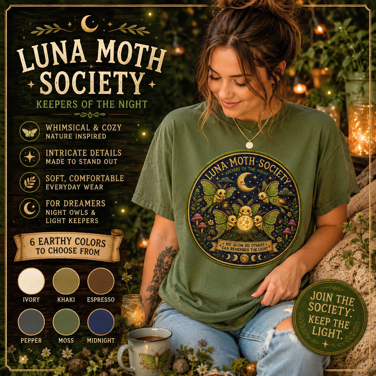 Luna Moth Society Shirt