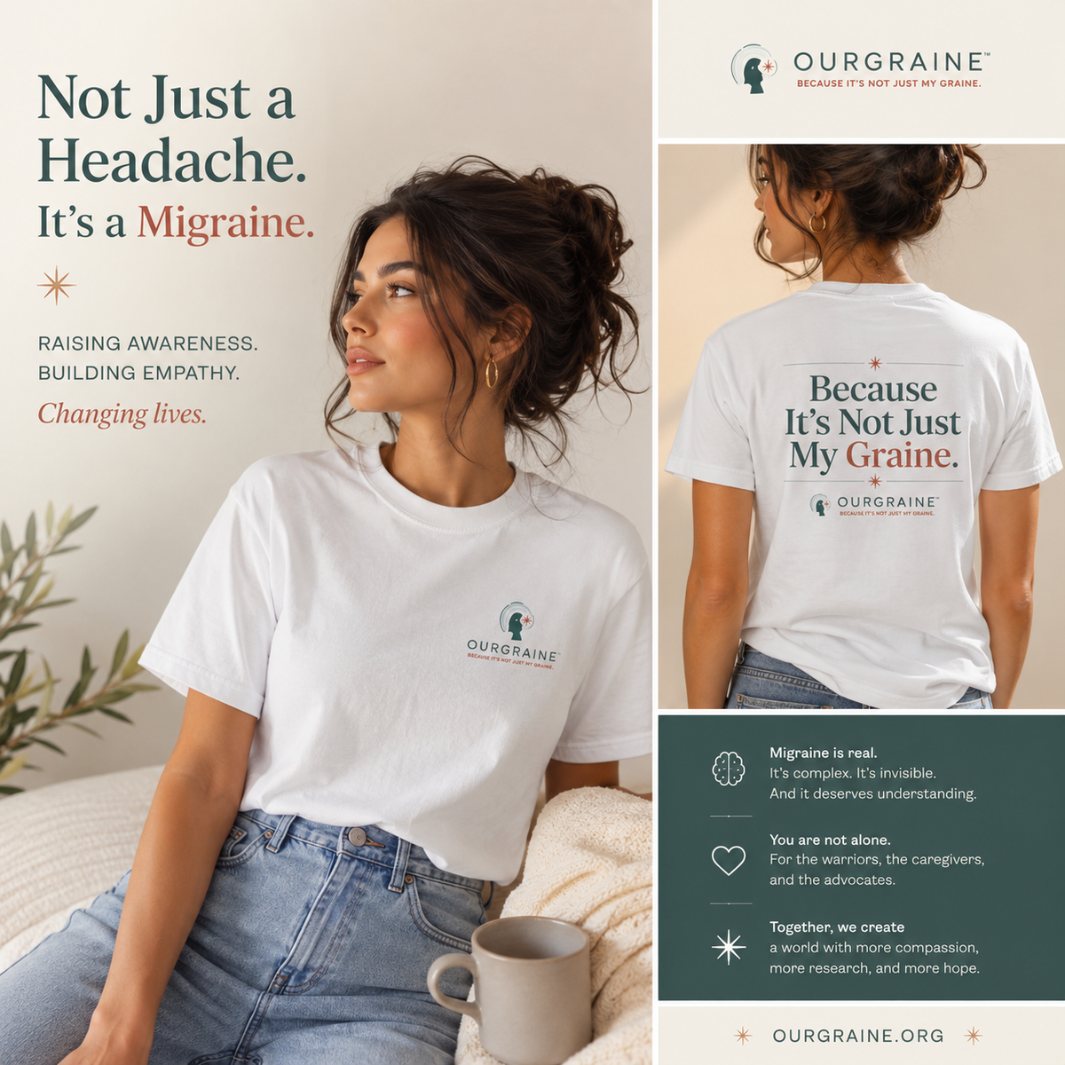 OURGRAINE Shirt, Migraine Awareness Parody Tee