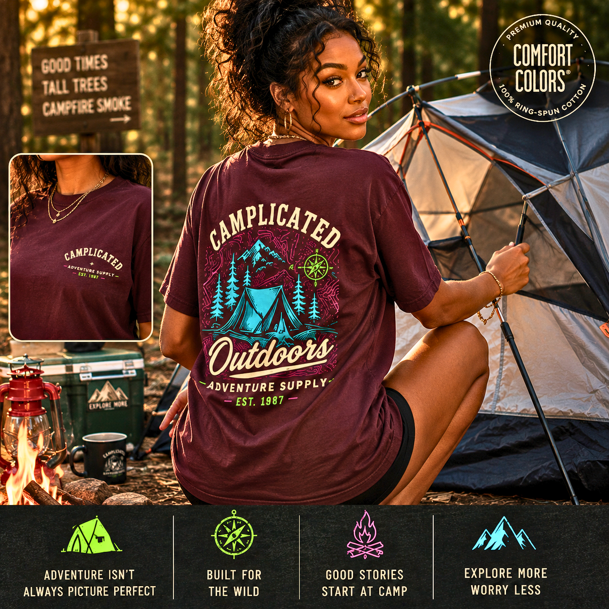 Camplicated Outdoors, Adventure Supply Shirt