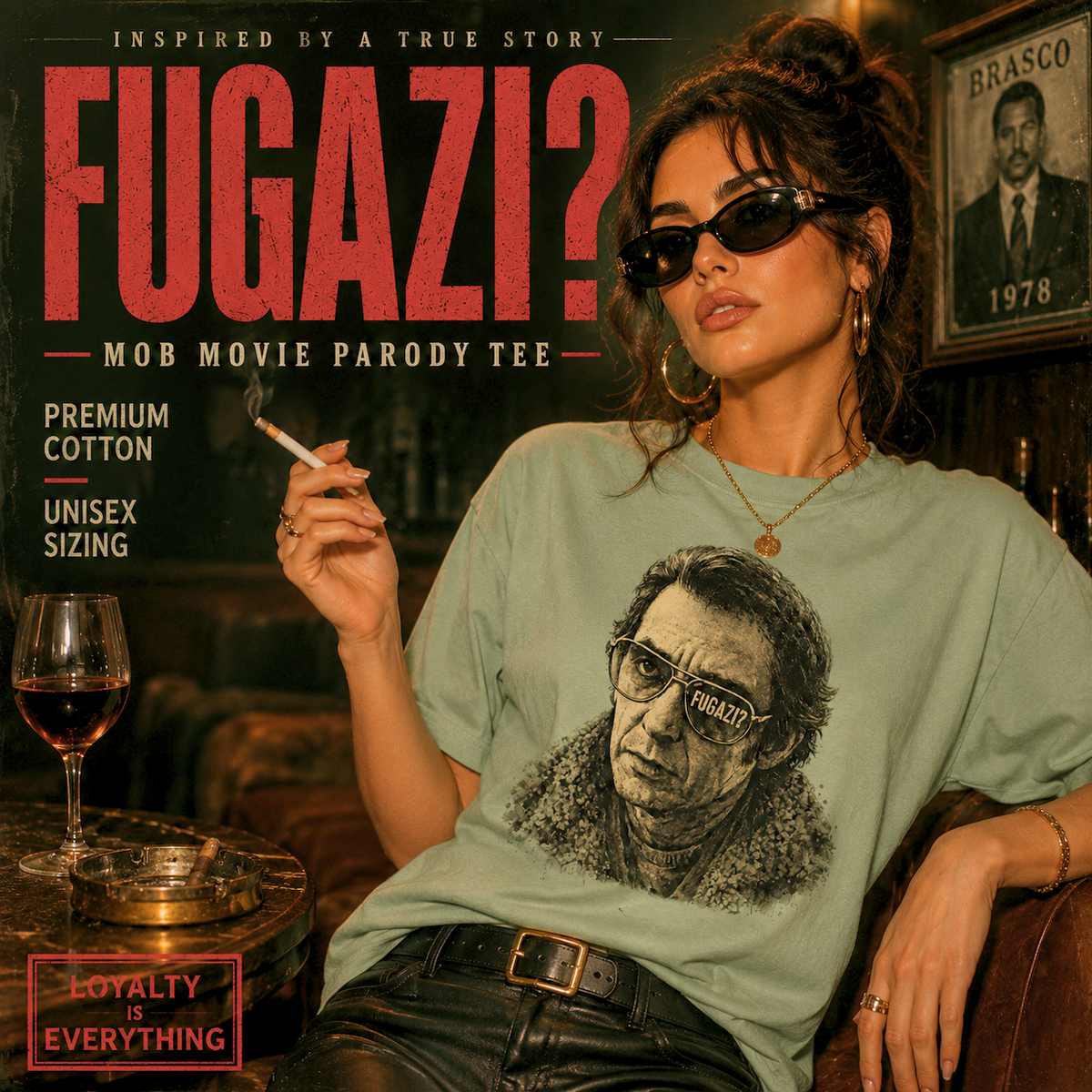 Fugazi? Vintage Crime Film Inspired Shirt, Wiseguy Cinema Tee