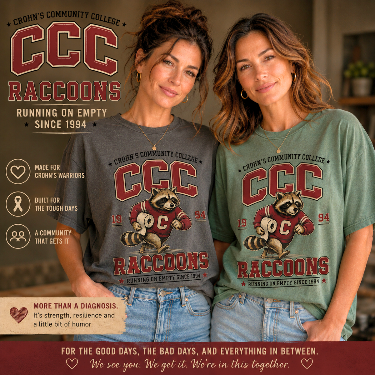 Crohns Community College Shirt, Funny Crohns Disease Tee