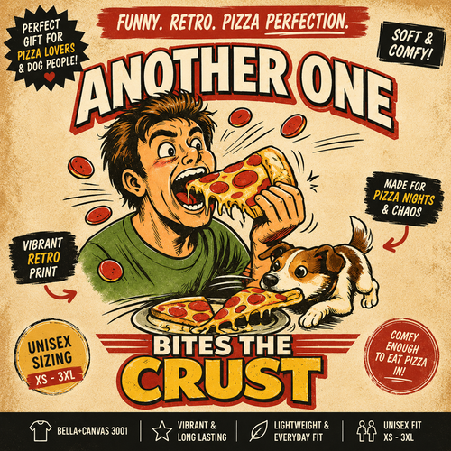 Another One Bites The Crust Shirt, Funny Pizza Dog Tee